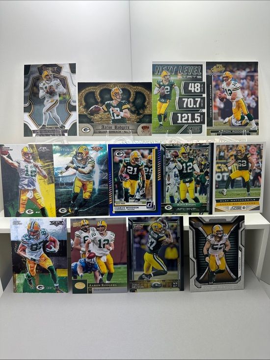 Topps Other - Aaron Rodgers Packers w/ Clay Matthews/Jordy Nelson/Charles Woodson lot of 13